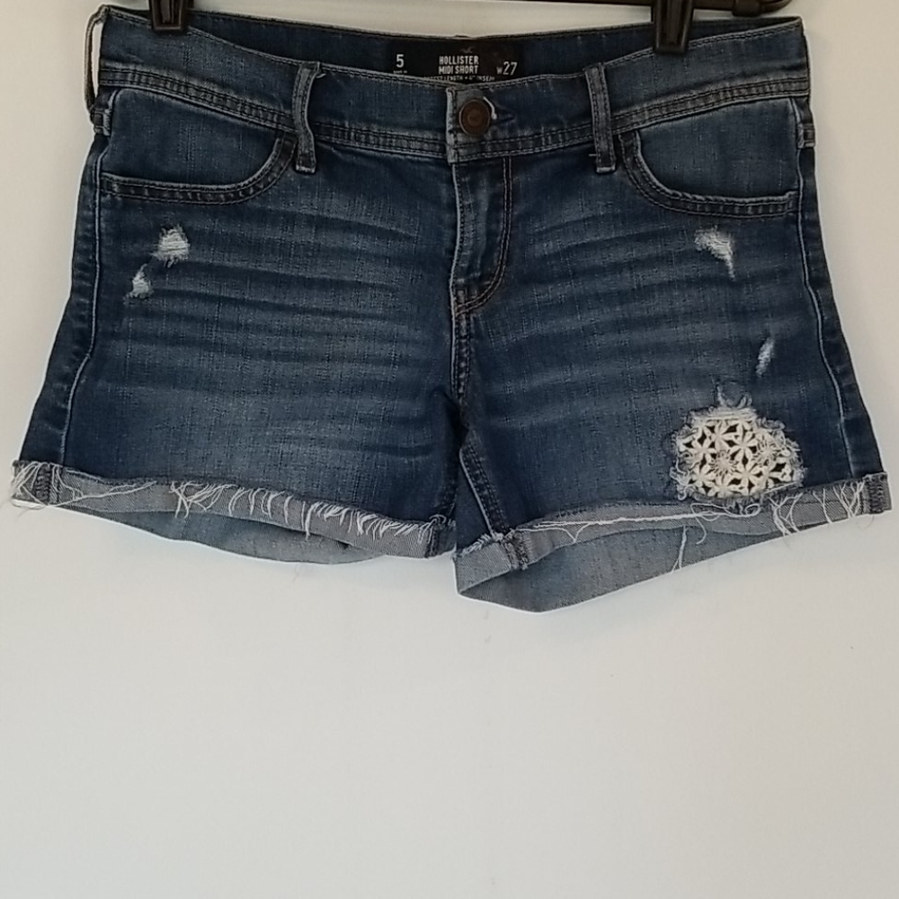 Hollister MIDI Jean Shorts